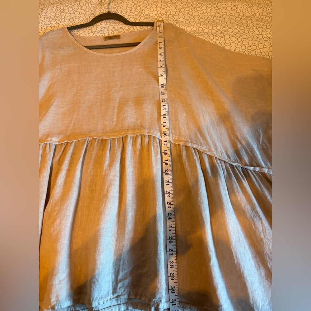 Flowy linen shirt made in Italy - Picture 3 of 3